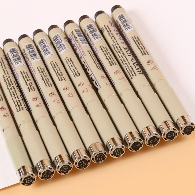 Giorgione Fineliner Kunststift Set - Präzise Umrissstifte & Skizzierstifte mit Pinselspitzen