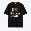 Wideusseom Love Format I Love Basketball T-Shirt (Type A)