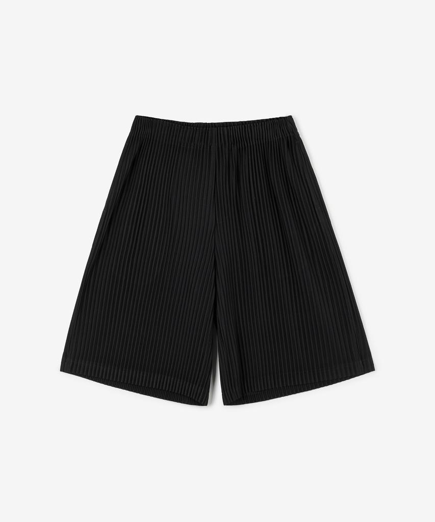 Tienjiti Yoyogi Pleats Shorts (Black) Tnpa6E209Bk