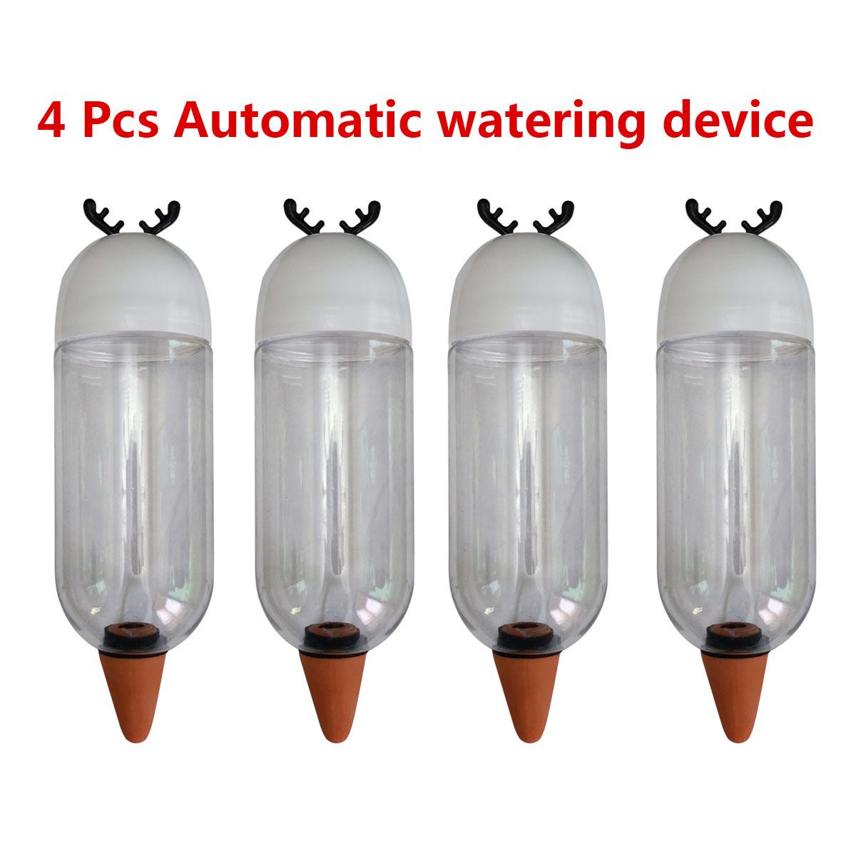 

4Pcs Garden Automatic Watering Tool 500ml Cute antlers Indoor Drip Irrigation Watering System Kit Potted Plant Waterers Spike