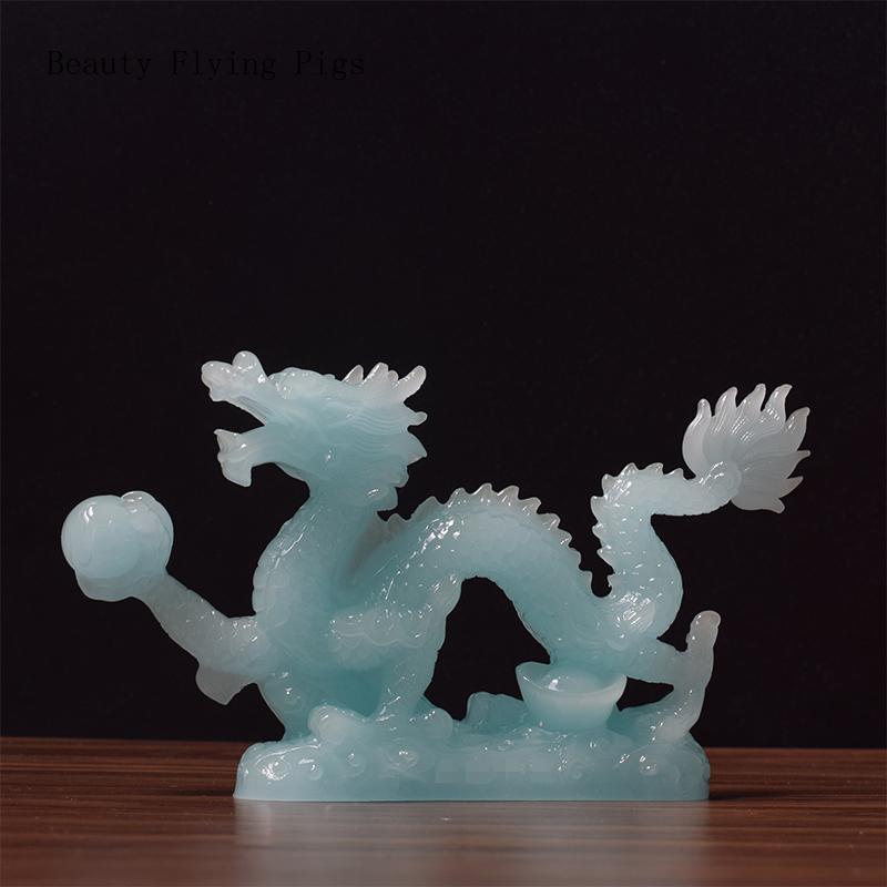 Creative Resin Zodiac Dragon Decoration Company Office Home Crafts Figurines Living Room Decoration Desk Accessories