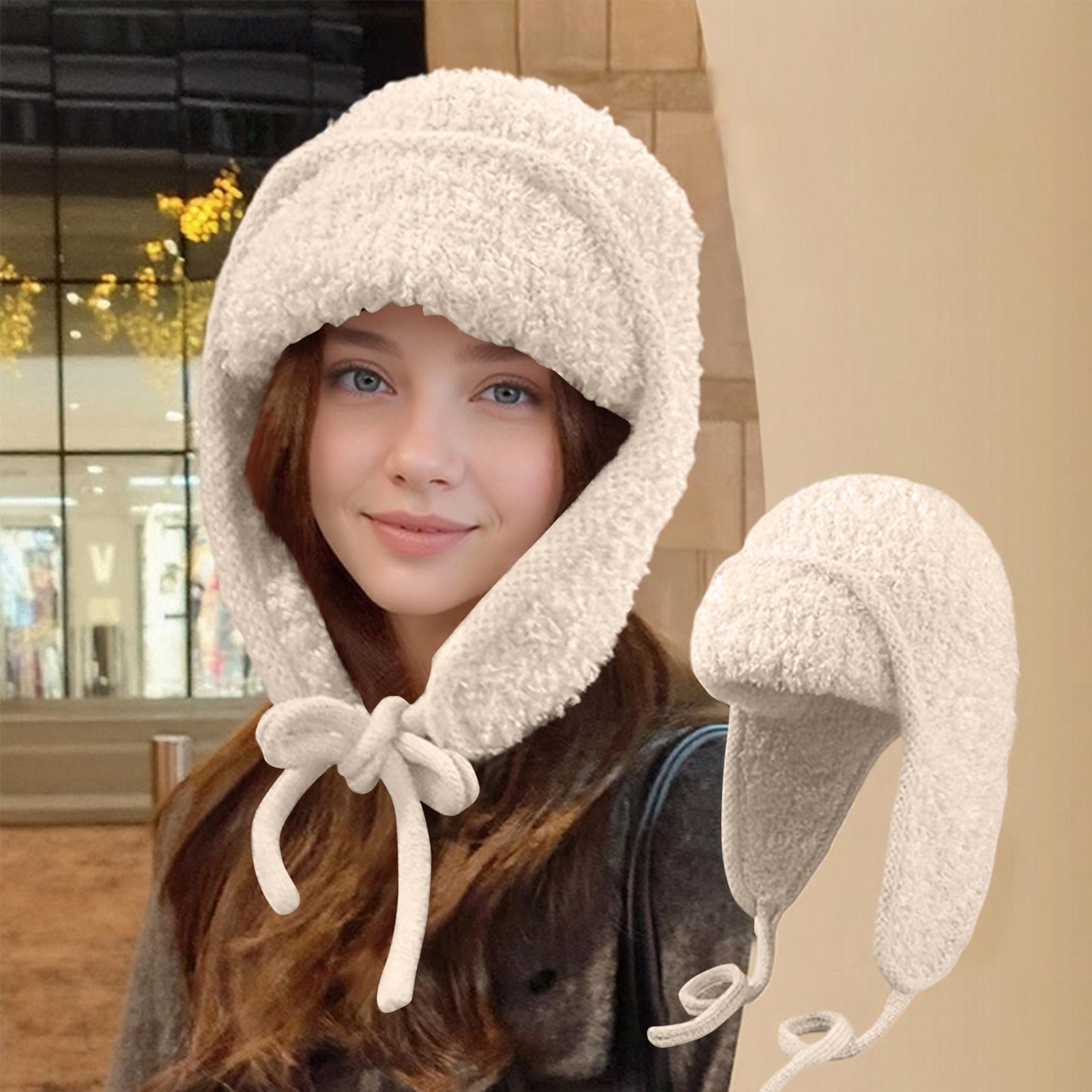 

Women s Flight Hat, Large Head Circumference, Fashionable Thermal Knit Hat One Size