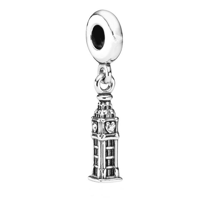 DlY Jewelry Gift Paris Eiffel Tower Charm 15th 21th 50th Celebration Dangle Bead Fit Europeans Silver Bracelet