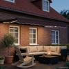 Electric Retractable Awning Brown and Anthracite 2.5 X 2 M