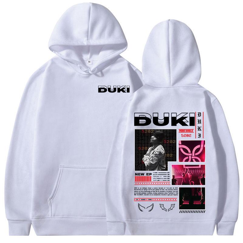 Rapper Duki 5202 MIXTAPE Album Hoodies Men's Women Clothing Fashion Hip Hop Hooded Sweatshirts Casual Fleece Keep Warm Pullovers