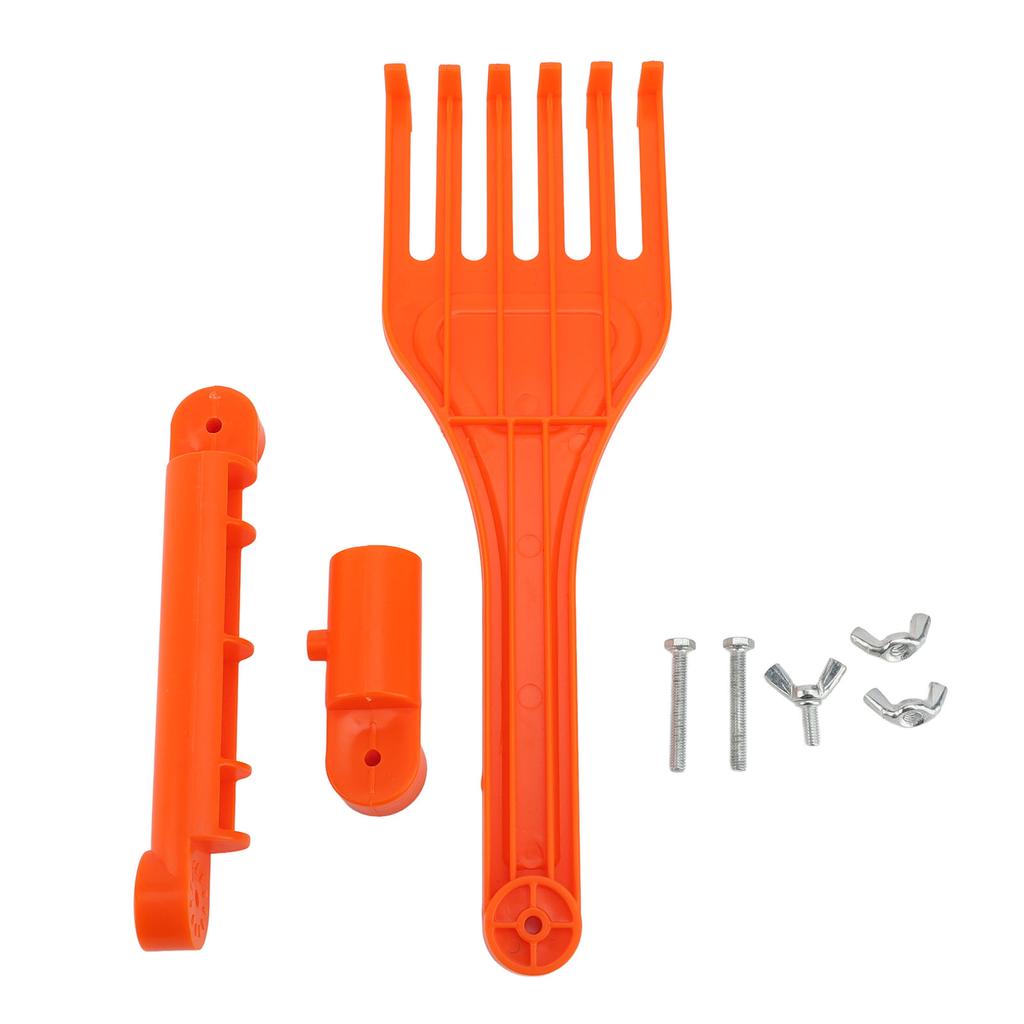 Hand Rake with Rotatable Handle ABS Small Leaves Rake Mini Garden Rake for Lawn Yard Flower Bed