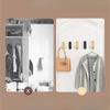 1Pc Invisible Folding Coat Hook Into The Door Porch Single Bathroom Shoe Cabinet Clothes Hook Punching Fixed Wall Hanging No Punching