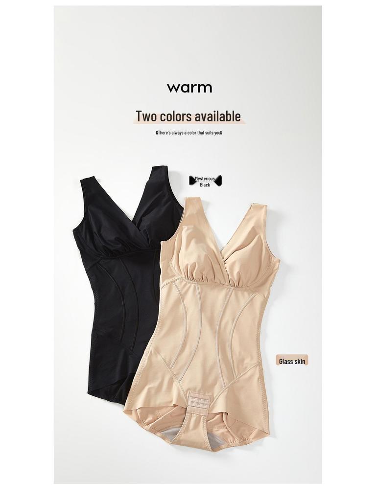 Bezszwowy jednoczęściowy body: Płaskie nogawki, Kopertowy dekolt, Kontrola brzucha, Modelujący pas, Podnoszenie pośladków, Body modelujące