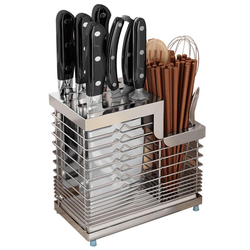 Stainless Steel No-Drill Wall-Mounted Knife Holder