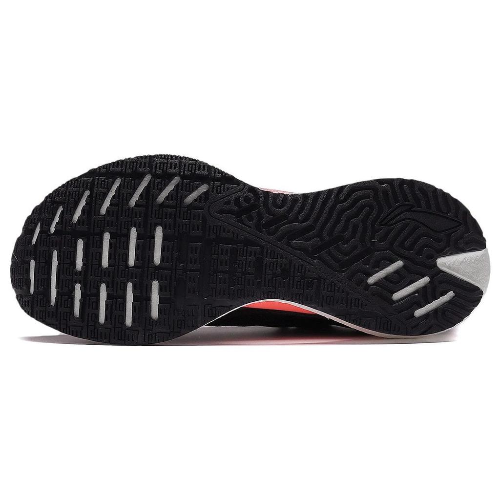 Li-Ning Essential Reflective Lightweight Shock Absorbing Non-Slip Wear-Resistant Breathable Low-Top Running Shoes Women Sneaker Black Silver ARRS008-1