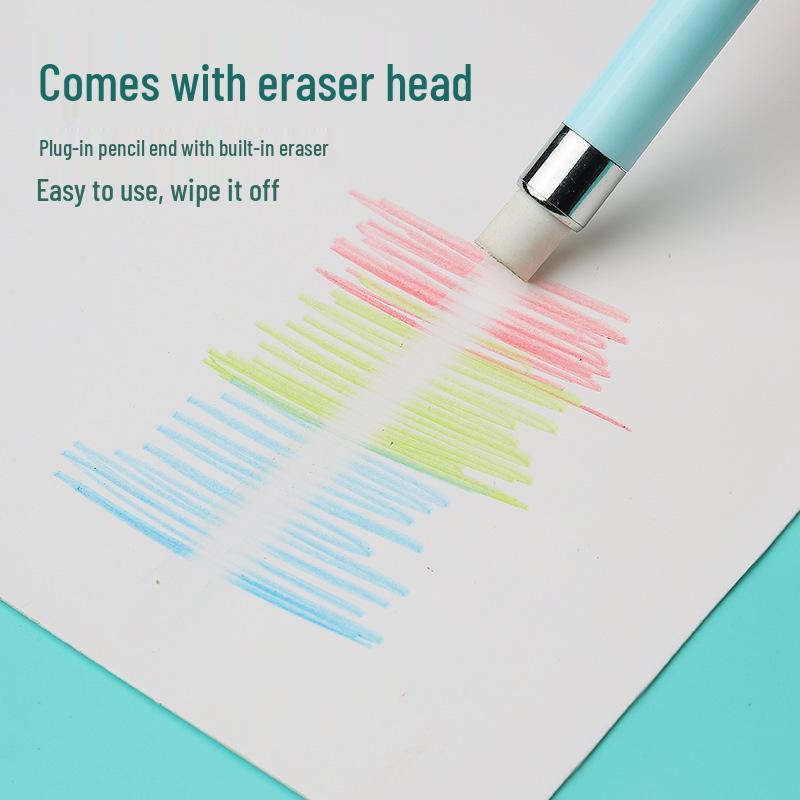 Eternal Pencil Set: 12 Vivid Colors, Unbreakable, No Sharpening Needed, Ideal for Students & Sketching