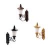 1:87 Miniature Led Lamppost Wall Light Model Diy Micro Landscape Architectural