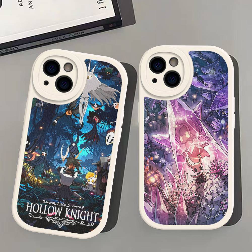 Hollow Knights Cartoon Phone Case Hard Leather For IPhone 14 13 16 Mini 15 14 11 12 Pro Max Plus Fundas