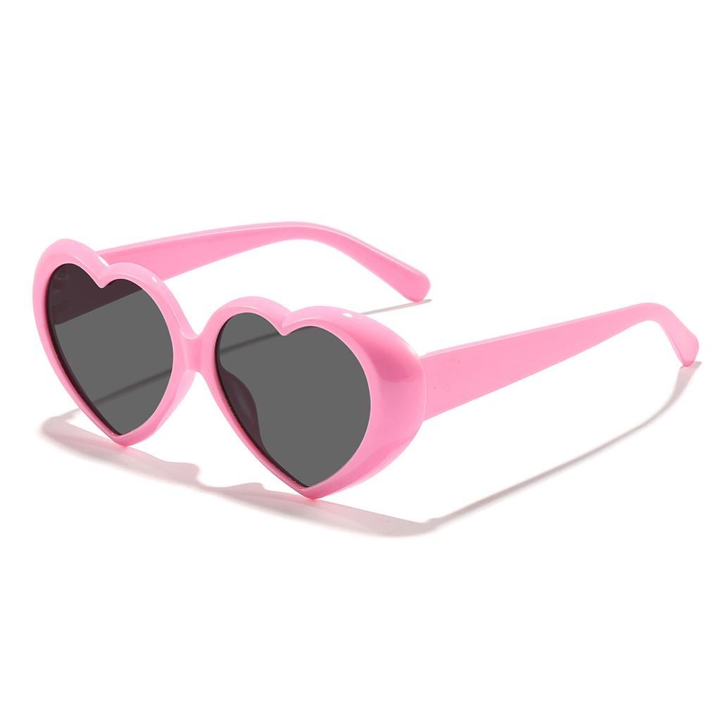 Vintage Core Sonnenbrille für Damen Herren Herzförmig Rund Retro Brille Unisex Oculos De Sol Mode