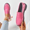 Women's Platform British Style Small Leather Shoes Spring and Autumn New Thick Heel Single Shoes Platform Large Size Versatile Loafers