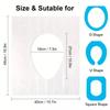 30/50Pcs Disposable Plastic Toilet Seat Cover Waterproof and Non Slip Individually Wrapped, for Travel, Toilet Seat Protectors