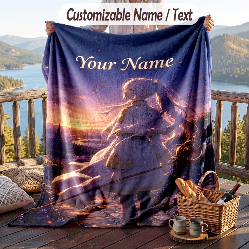 Personalisierbare Flanell-Kuscheldecke, Leichte Gemütliche Bett-SofadeckeFrieren Jenseits des Reiseendes