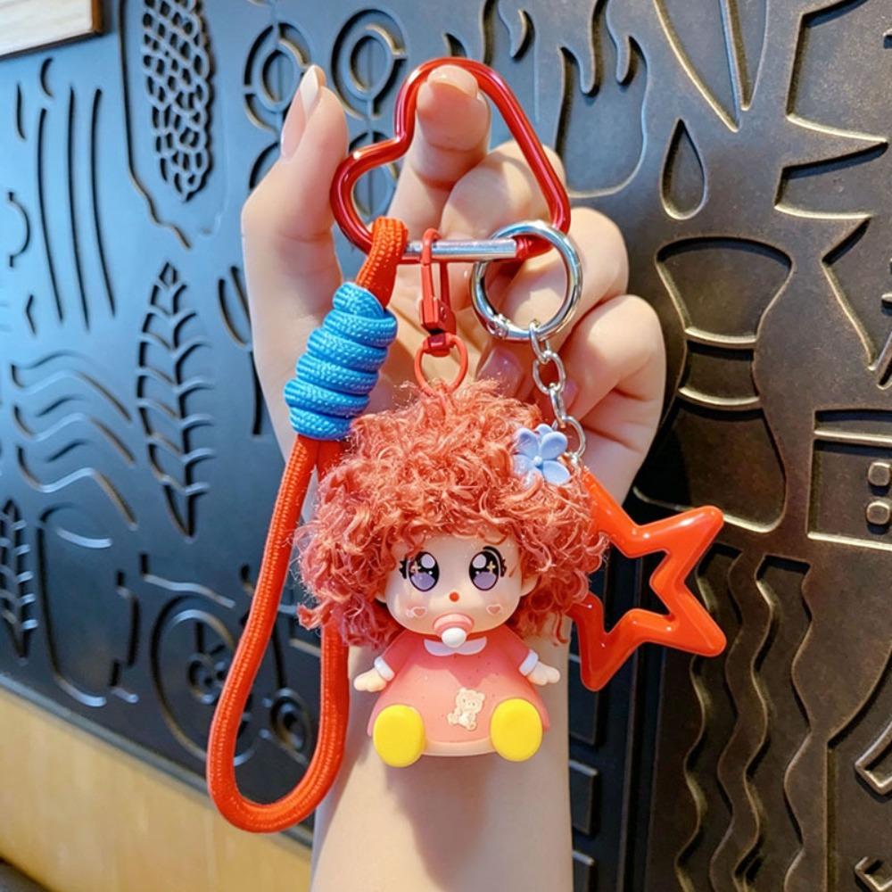 Smooth Burr-Free Surface Mini Lamb Figurine Stable Color Animal Key Ring Car Keys