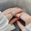 S Couple Van Gogh Night Open Rings For Women Men Simple Fashion Design Copper Color Lovers Blue Starry Sky Ring Party Jewelry