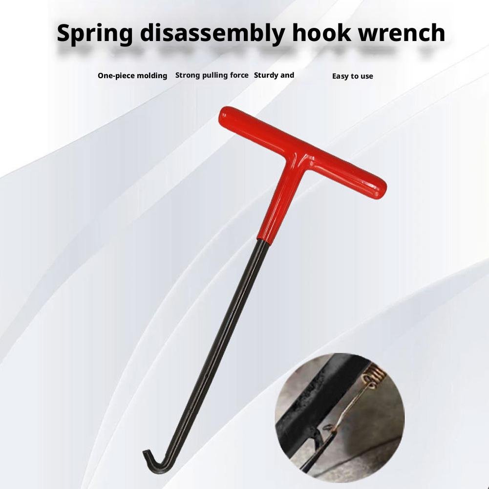 Spring Disassembly And Assembly Wrench T Shaped Handle Puller Tool For Motorcycle Bike Vehicle Exhaust Pipe Installation & Remov