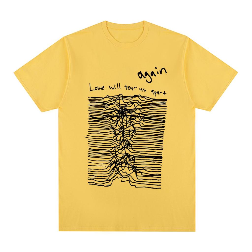 LOVE WILL TEAR US APART Joy Division Vintage T-shirt Unknown Pleasures Cotton Men T Shirt New Tee Tshirt Womens Tops