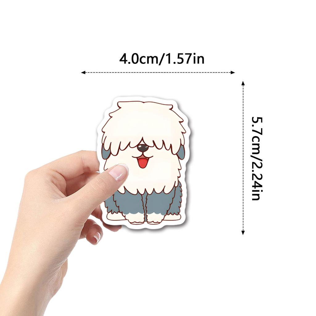 55 New Mixed Dog Mixed Dog Graffiti Stickers Decorate Notebook Luggage Mobile Phone DIY Stickers