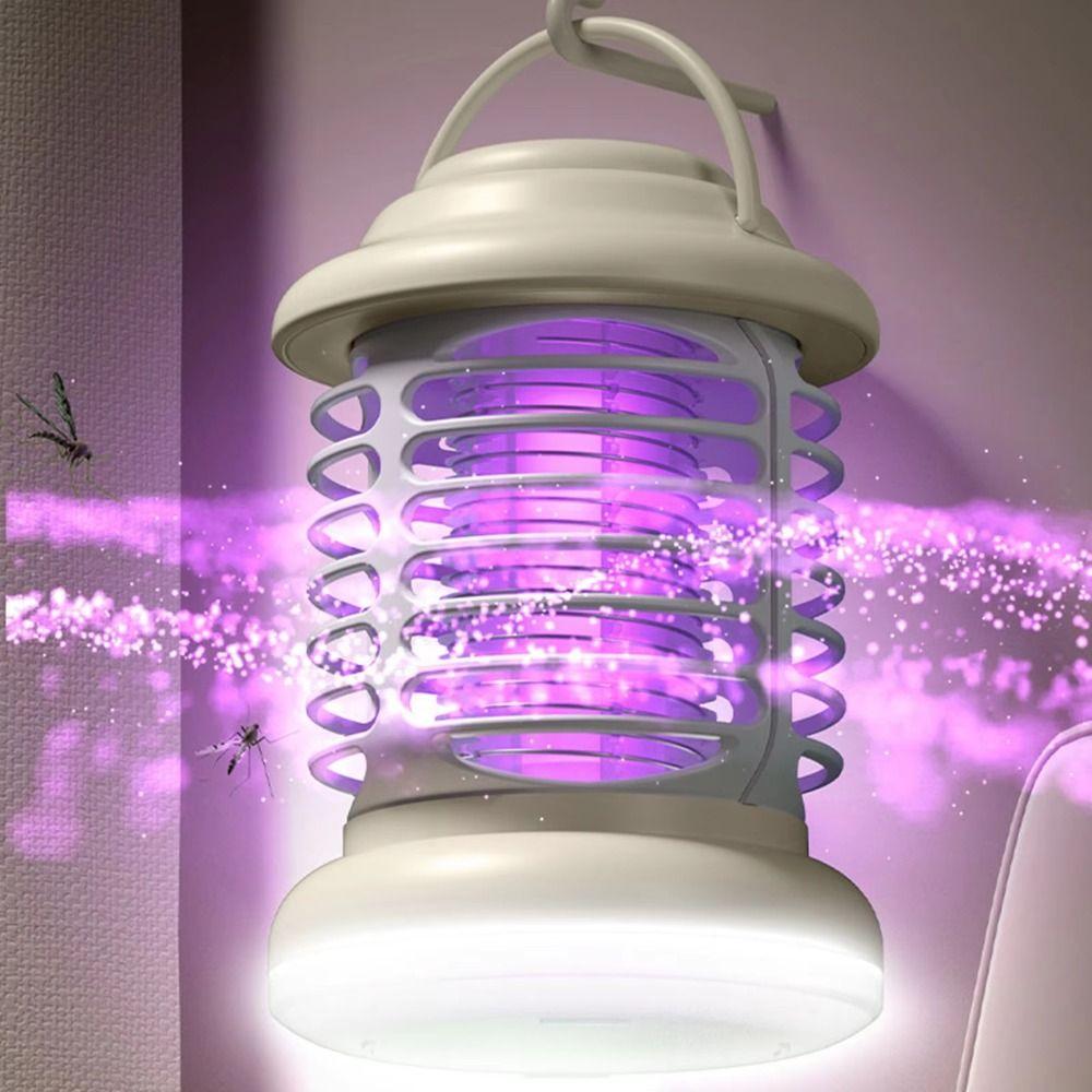 Portable Electric Camping Light Sticky Gnat Mosquito Trap Vintage Mosquito Lamp  Household