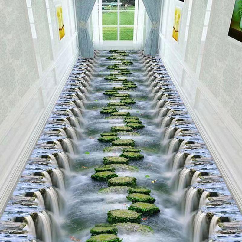 3D Scenario Carpet Living Room Decor Anti-Slip Accessories Fun Adventure Floor Kids Room Decor Long Corridor Bedroom Carpet