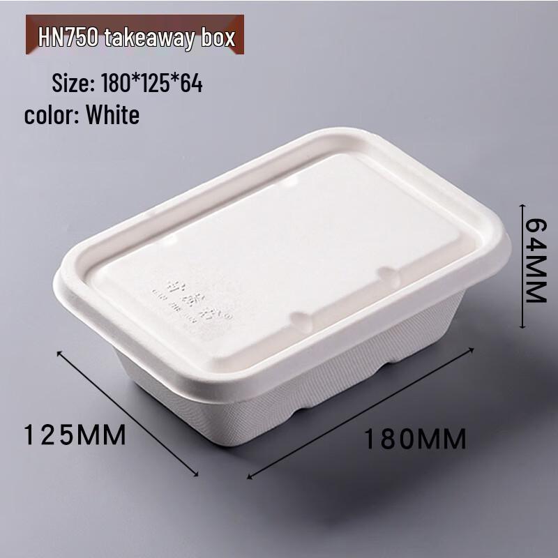 Wuhe Disposable Sugarcane Pulp Square Food Container