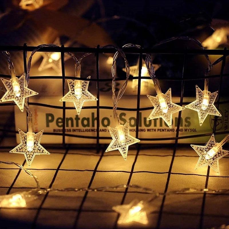 LED Star Fairy String Led Lights USB Garland Year Wedding Indoor Christmas Decoration Wishing Curtain String Light Navidad