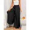 Wide Leg Drawstring Pants, Casual Loose Slant Pockets Pants For Spring & Summer, Women's Clothing