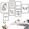 Nail Beauty Makeup Wall Decor Canvas Painting Eyebrow Canvas Art Poster Fashion Salon Quote Picture Girl Bedroom Prints HD2779