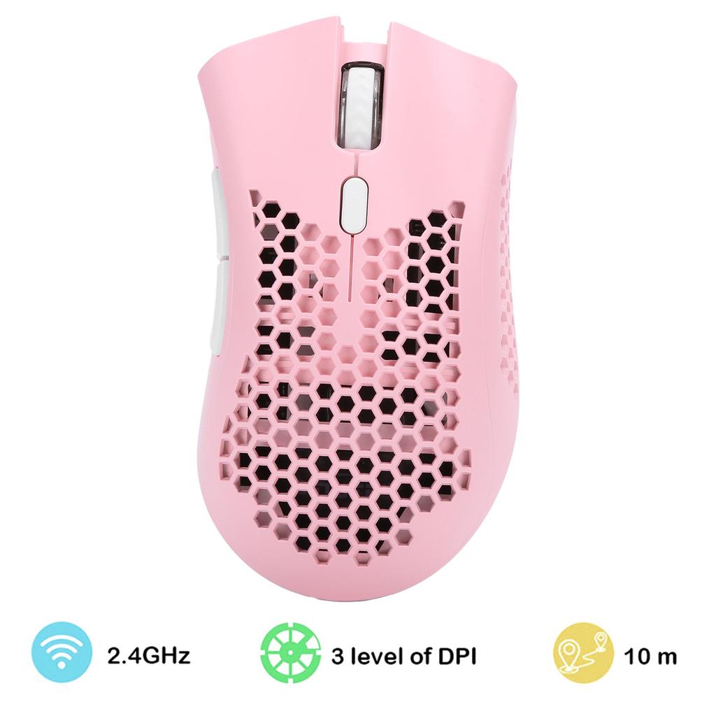 Rechargeable Wireless RGB Gaming Mouse Hollow Portable Office Mouse Computer Accessory