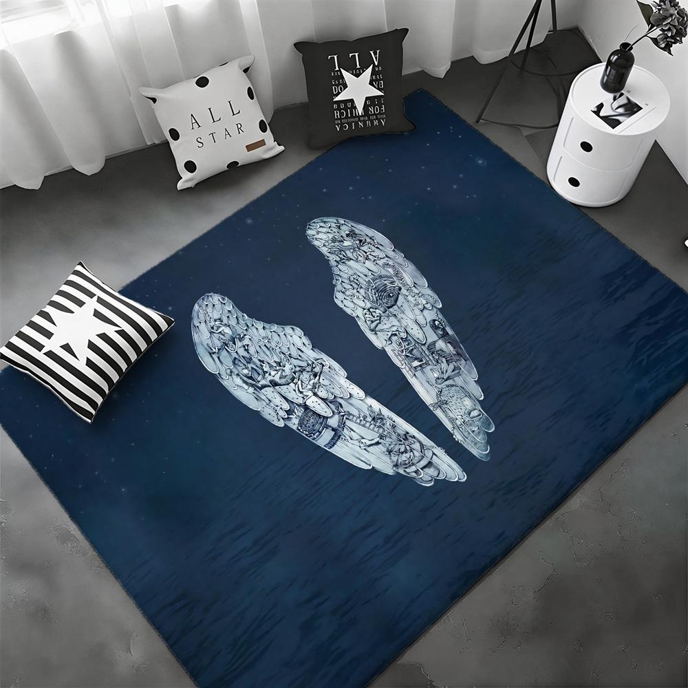 Popular Pop Rock Band C-Coldplays Floor Mat Soft Thickened Flannel Door Mat Non-Slip Living Room Rug Home Decor