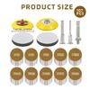 Gold Hook and Looping Sanding Discs with Backing Pad Assorted for Polishing and Sanding Car Metal Wood Drill Sanders