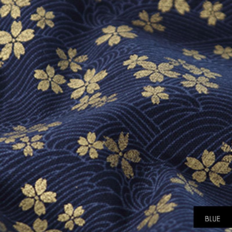 100*150cm Japanese Style Red Cherry Blossom Bronzing Fabric For Sewing Patchworks Quilting Needlework Diy Handmade Material