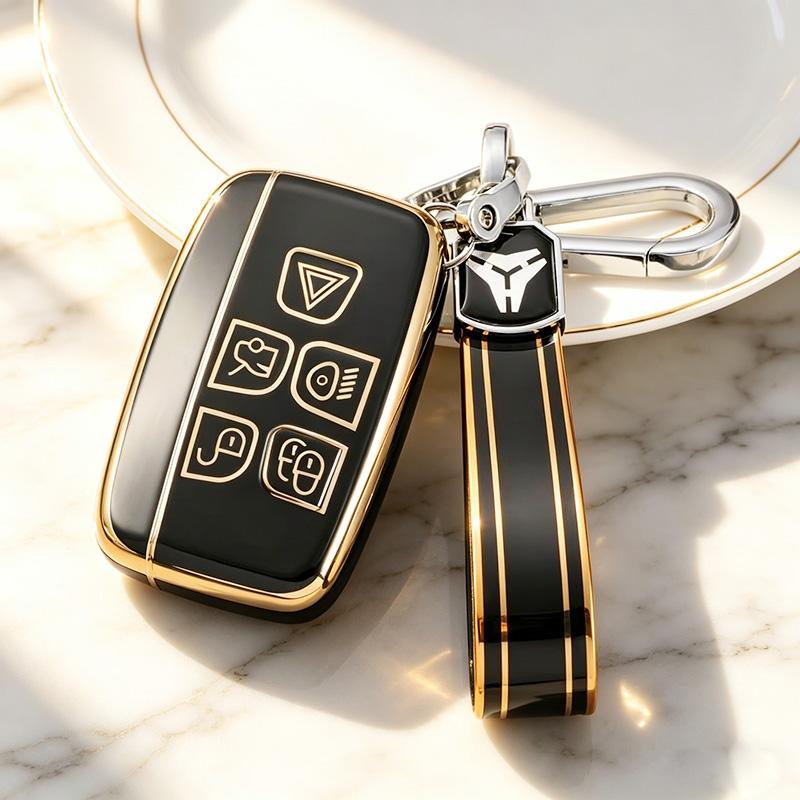 For Land Rover Range Rover Evoque Sport Freelander Discovery Velar For Jaguar Xe Xf Xj Tpu Car Key Case Shell Cover Fob