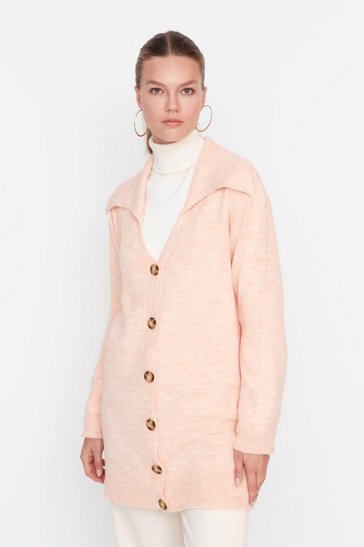 

Кардиган - Розовый - Приталенный