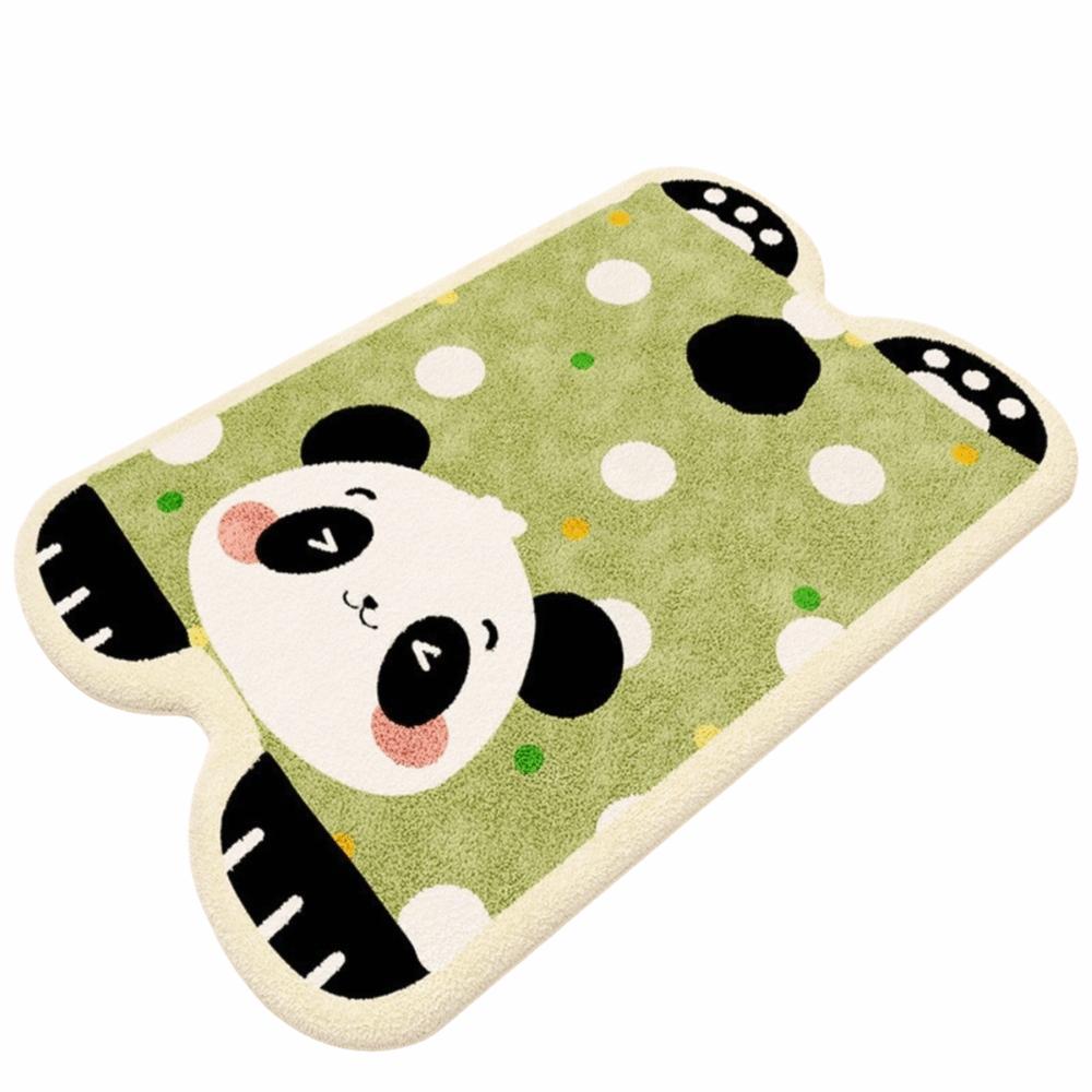 Material Bathroom Floor Mat Cartoon Design Water Absorption Foot Mat Irregular Shaped Non-Slip Toilet Carpet Bathroom Use