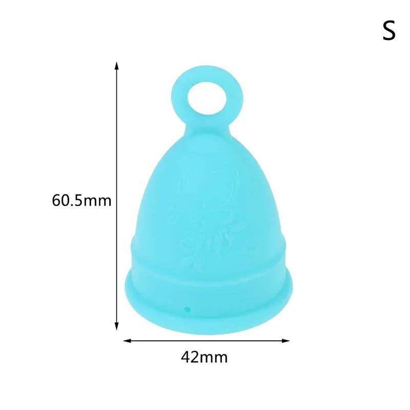 Size S/L Menstrual Cup Medical Silicone Lady Feminine Hygiene Copa Women Period Soft Grade with Storage Case Leak-proof Reusable