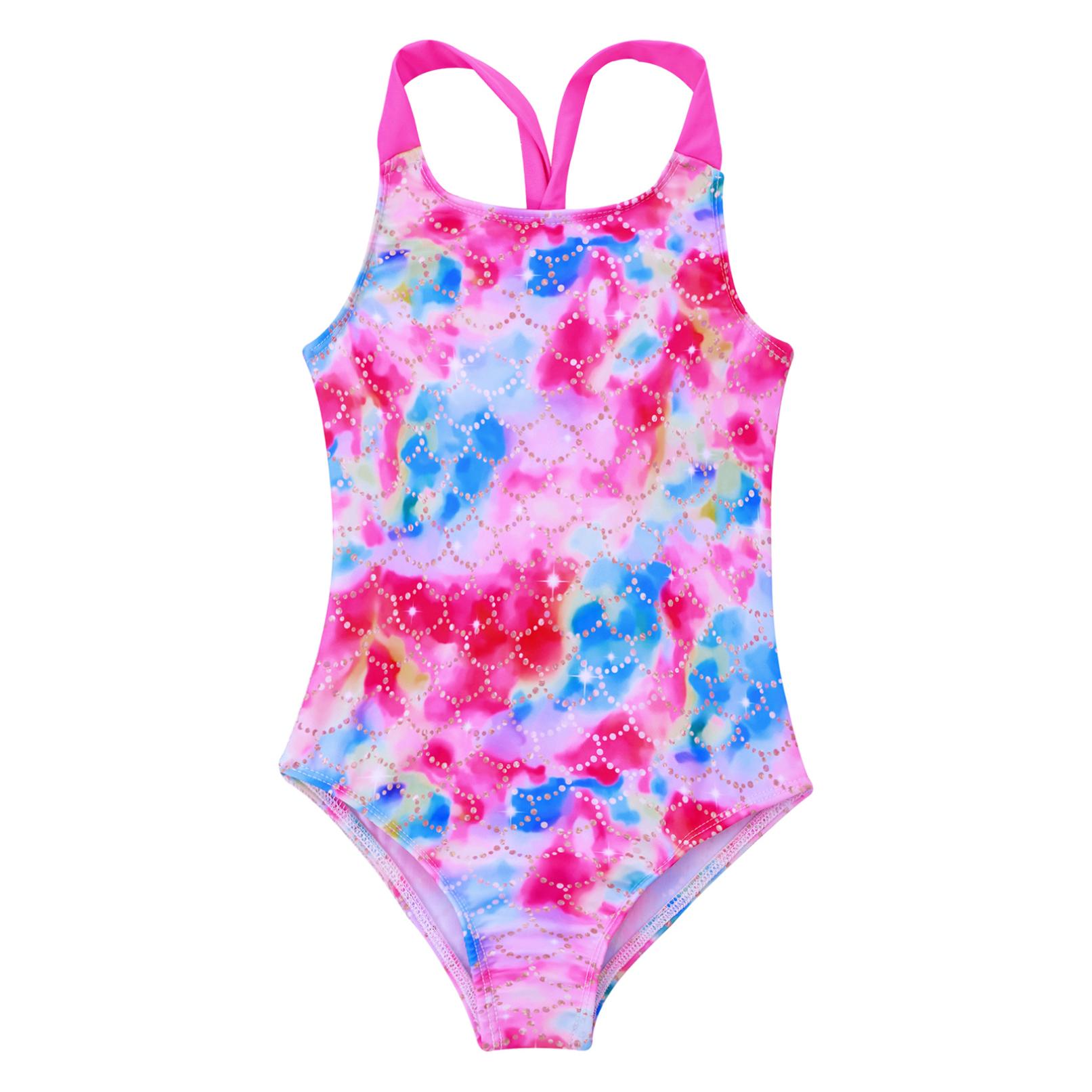 YOOJIA Kinderen Meisjes Zwemkleding Eendelig Rash Guard Badpak Badmode 11-12 Years roze