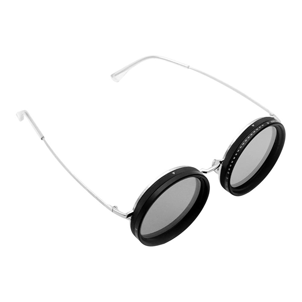 Round Sunglasses Polarized Sunglasses ND Filter Lenses Driving Sun Glasses Fashion Eyewear for Driving Fishing