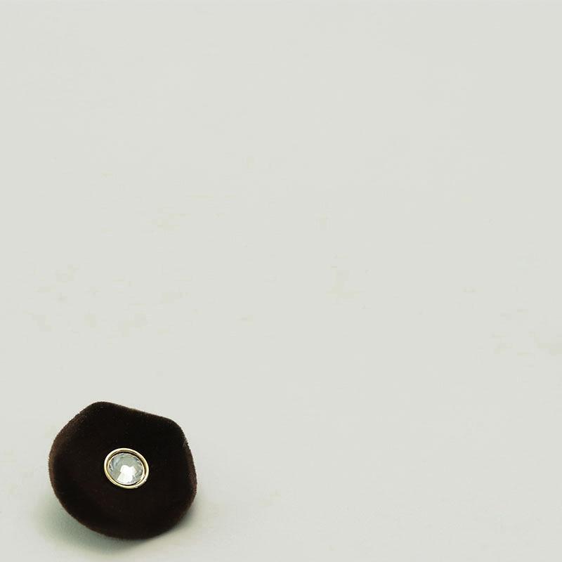 Flocking Diamond Buttons New Chinese Style Double-Sided Nylon Jacket Cheongsam Decorative Women'S Coat Suit Button Accessories
