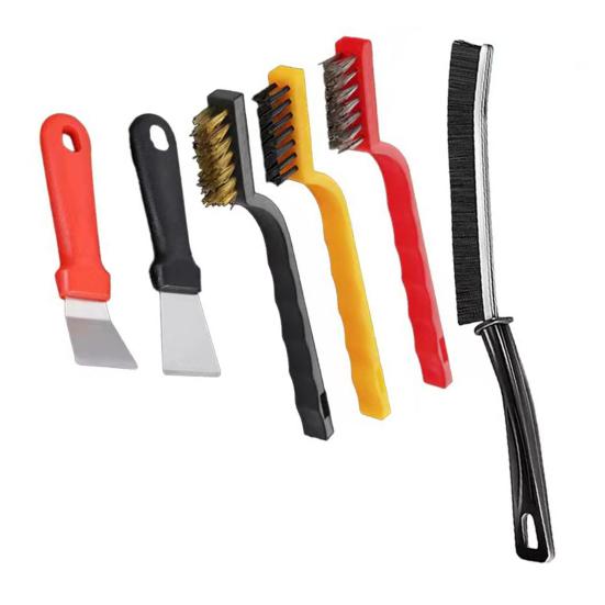 5/6/7/8Pcs Cleaning Brush with Ergonomic Handle Removes Dust Dirt Debris Anti-Slip Grip Home Car Interior Cleaning Scrubber