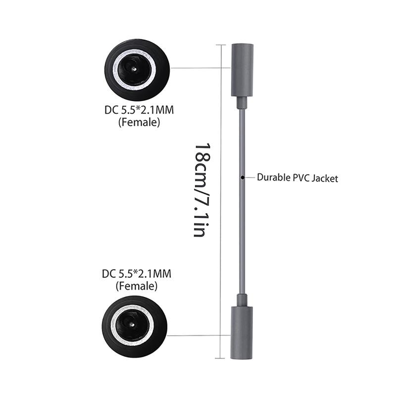 Dc Female To Female Waterproof Extension Cable For Starlin Mini Accessories 18Awg Dc 5.5X2.1Mm Female Connector Power Cord