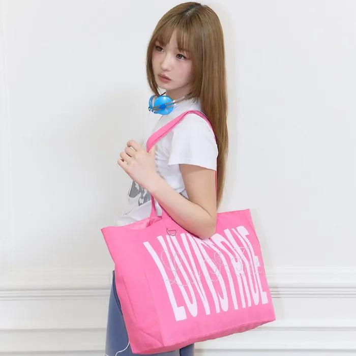 SY LETTERING TOTE BAG(PINK)