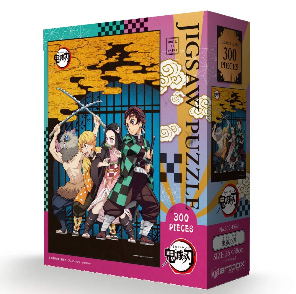 ENSKY Demon Kimetsu no Yaiba Tanjiro Nezuko Zenitsu Inosuke 26 x 38cm Jigsaw Puzzle 300 Pieces JIGSAW PUZZLE Slayer 300-1539