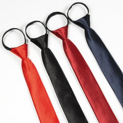 Kravata na zip Pánská Snadné zatažení Pánská a dámská Úzká verze 5 cm Jednobarevná Společenské oblečení Business casual Svatba Studenti