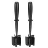 Meat Chopper Heat Resistant Ergonomic Handle Nylon Ground Beef Masher for Chicken Potato Hamburger Black 2pcs