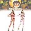 Jumpsuit Halloween Women Bloodstain Printing Leotard Party Show Clothes Cosplay